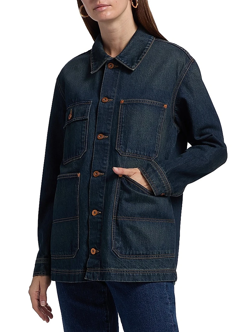 Worker Dark-Wash Denim Jacket
