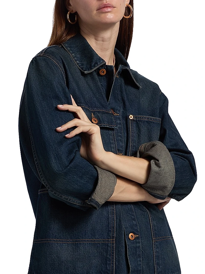 Worker Dark-Wash Denim Jacket