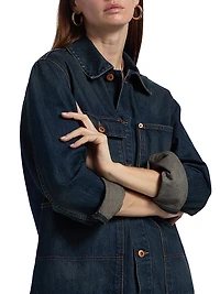 Worker Dark-Wash Denim Jacket