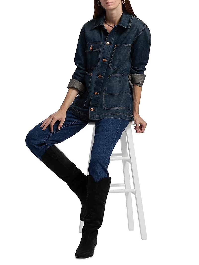 Worker Dark-Wash Denim Jacket