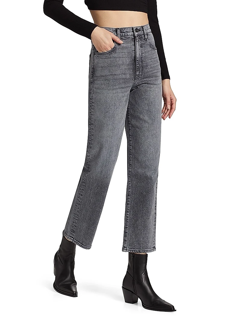 London High-Rise Straight Jeans