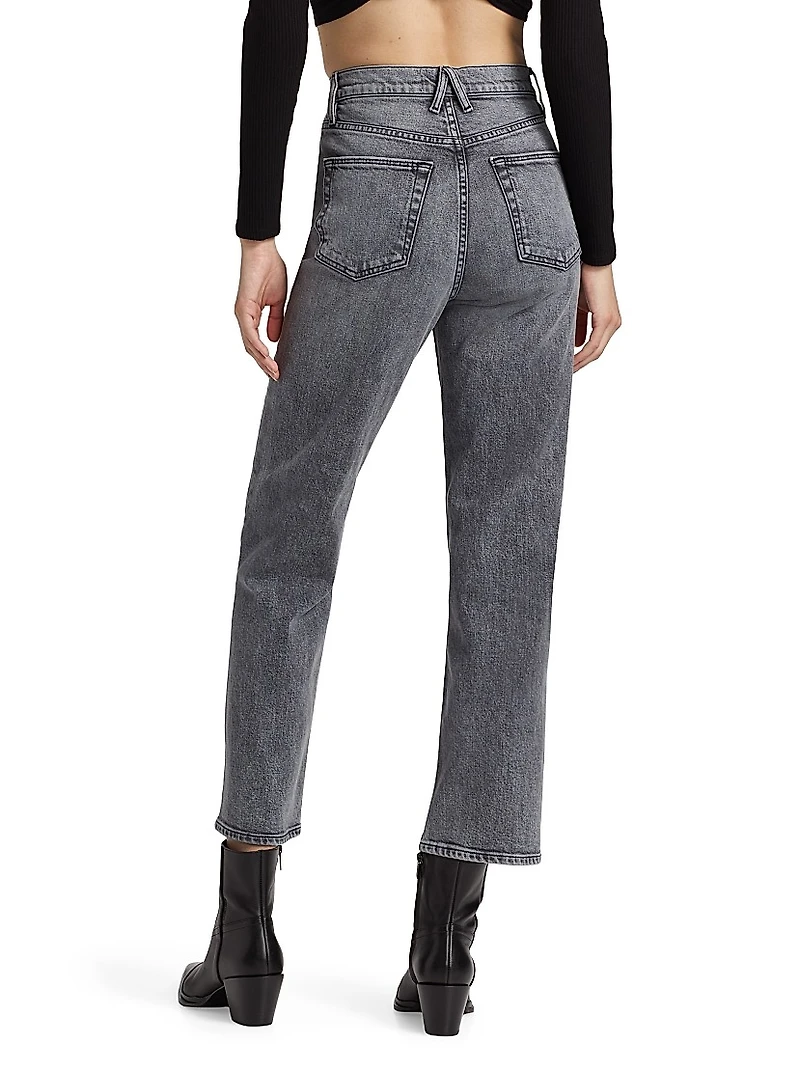 London High-Rise Straight Jeans
