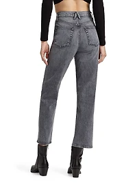 London High-Rise Straight Jeans