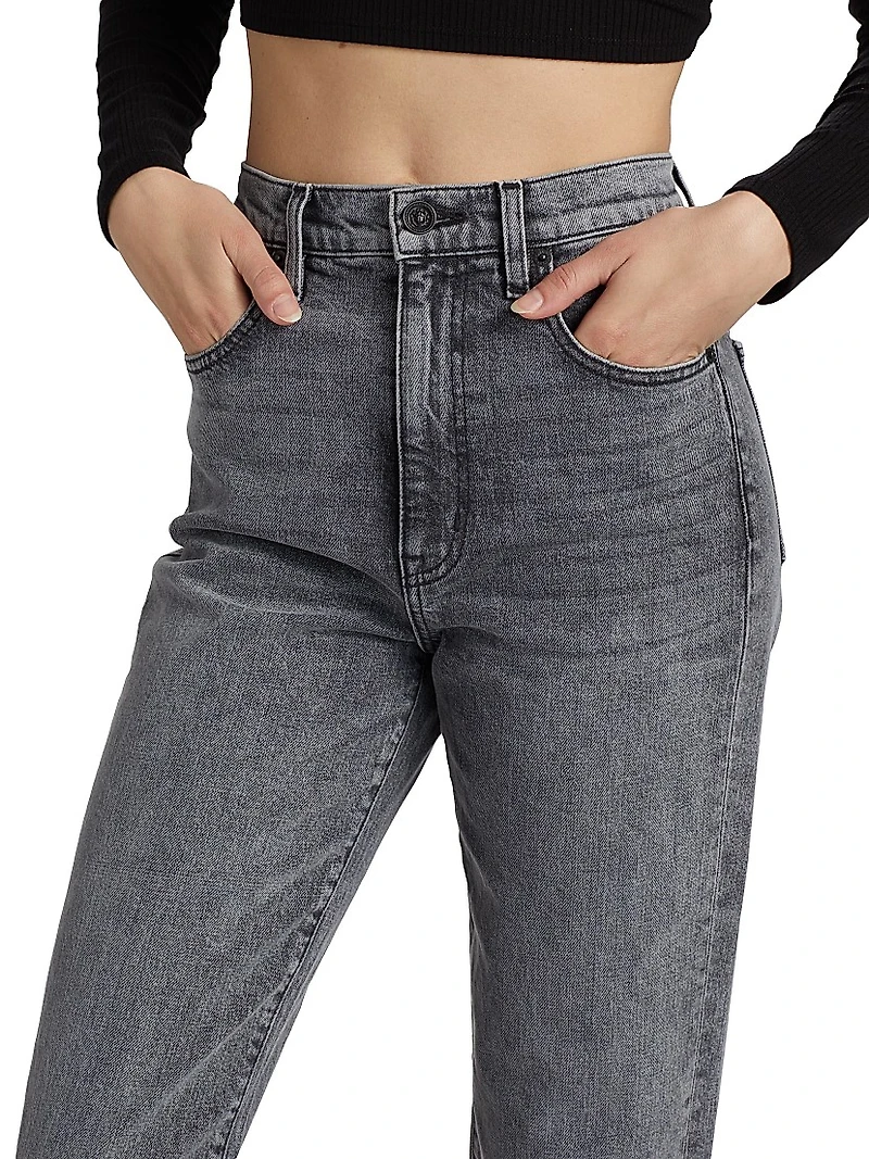 London High-Rise Straight Jeans