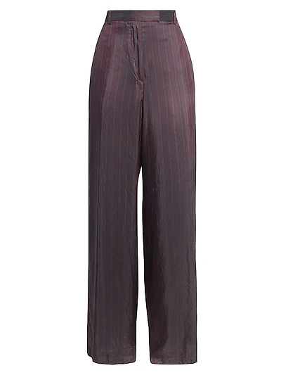 Striped Satin Pants