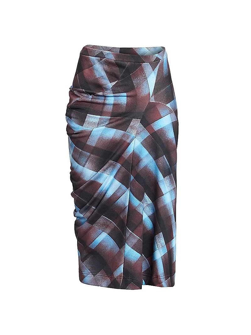 Draped Pencil Skirt