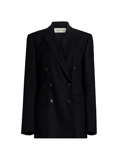 Double-Breasted Wool Blazer