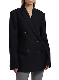 Double-Breasted Wool Blazer