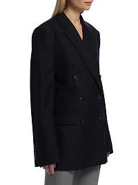 Double-Breasted Wool Blazer