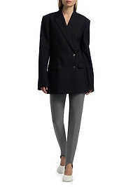 Double-Breasted Wool Blazer