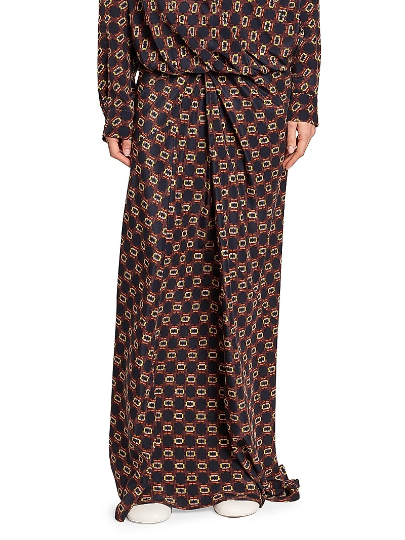 Smila Mosaique Bias Maxi Skirt