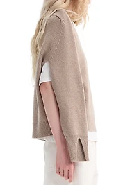 Sleeve Wrap Wool-Cashmere Sweater