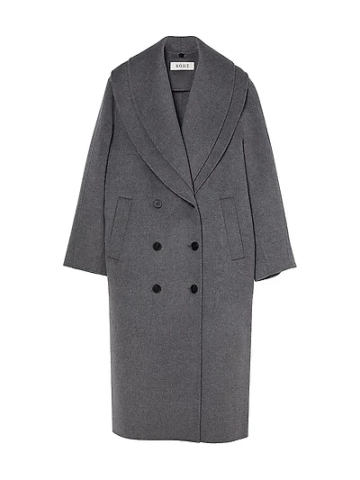 Signature Double-Faced Scarf Coat