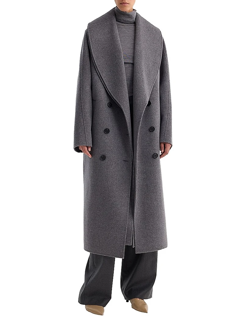 Signature Double-Faced Scarf Coat