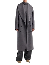 Signature Double-Faced Scarf Coat