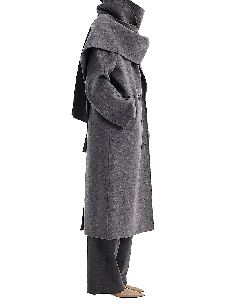 Signature Double-Faced Scarf Coat