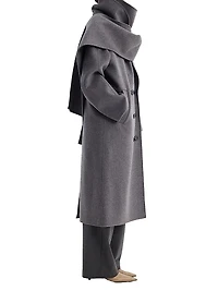 Signature Double-Faced Scarf Coat