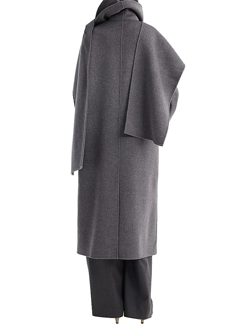 Signature Double-Faced Scarf Coat