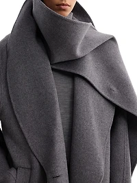 Signature Double-Faced Scarf Coat