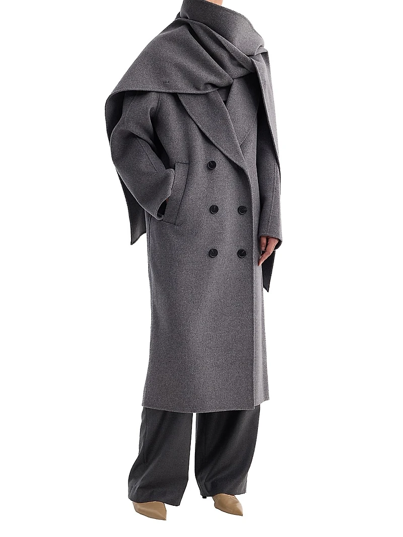 Signature Double-Faced Scarf Coat