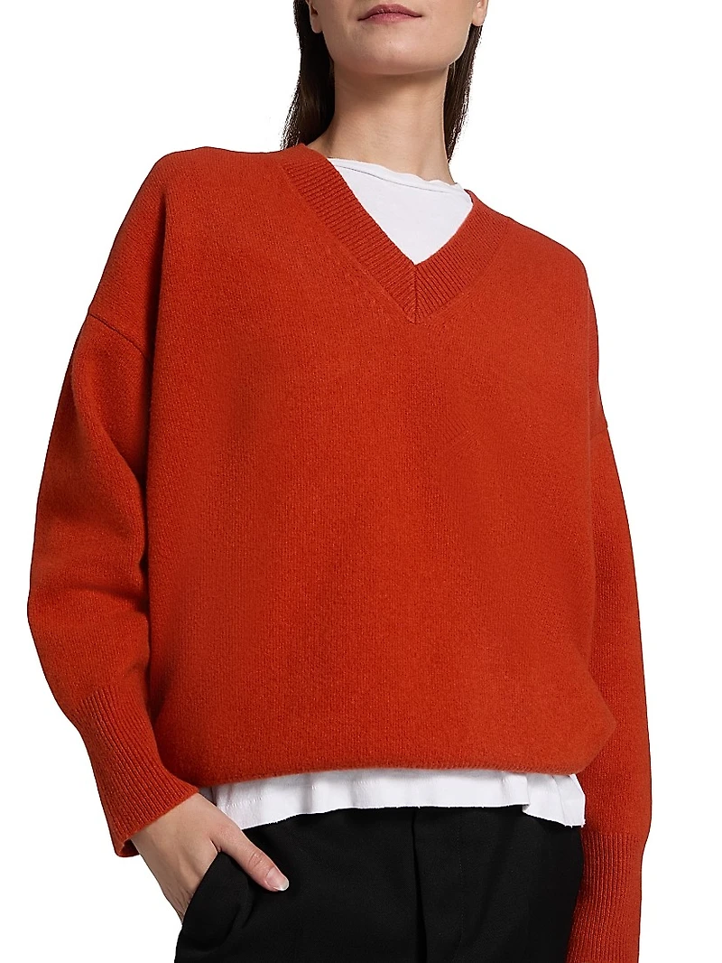 Classic Wool V-Neck Sweater