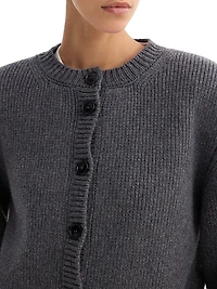 Padded Wool Cardigan