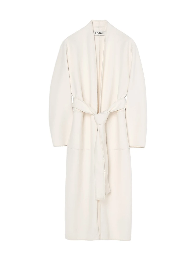 Double-Faced Kimono-Inspired Coat