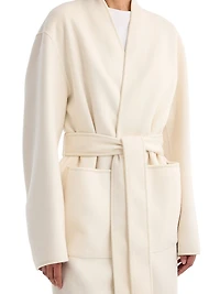 Double-Faced Kimono-Inspired Coat