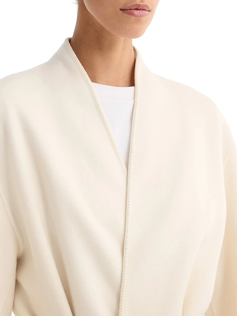 Double-Faced Kimono-Inspired Coat