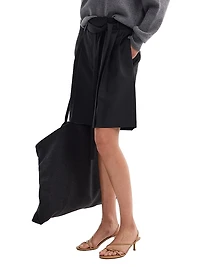 Tailored Belted Shorts