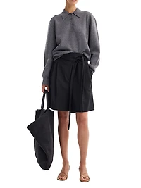 Tailored Belted Shorts