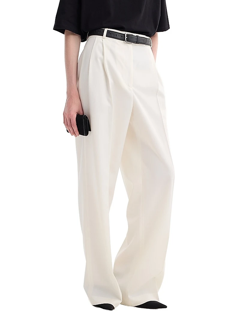 Mid-Rise Tailored Trousers