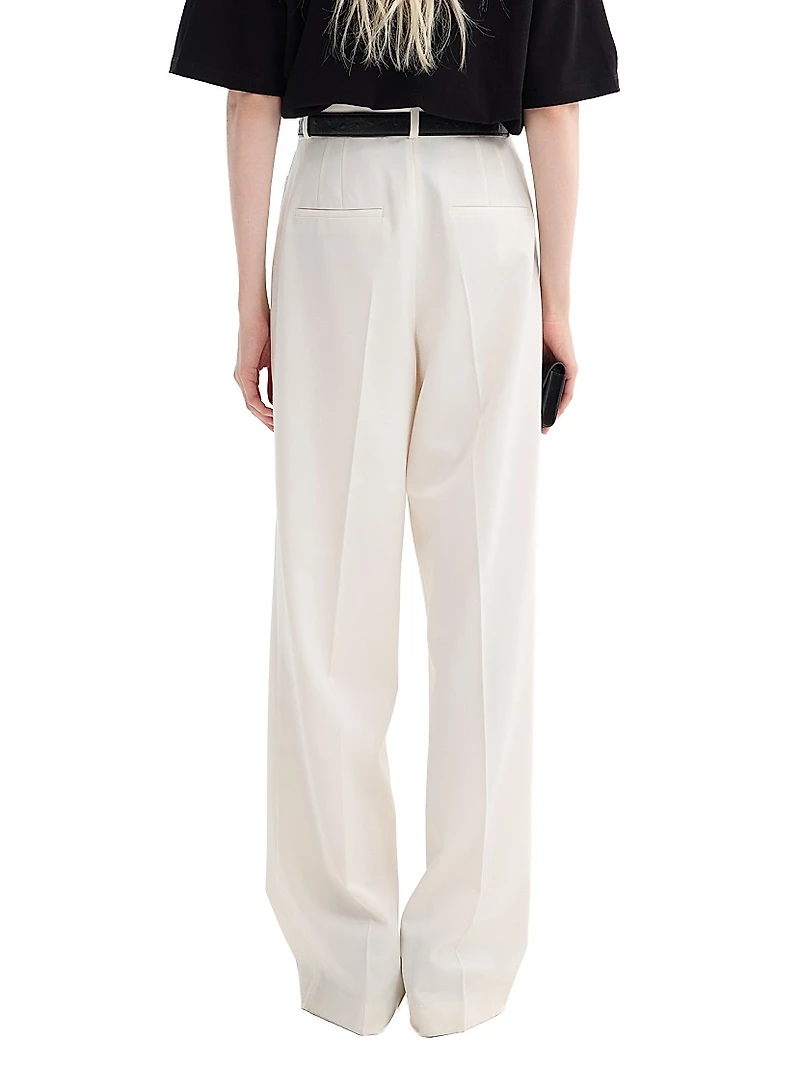 Mid-Rise Tailored Trousers