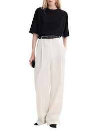 Mid-Rise Tailored Trousers