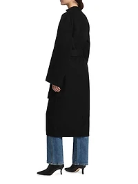 Double-Faced Wool Wrap Coat