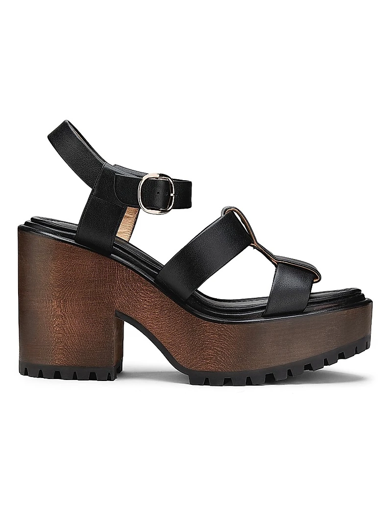Hera 110MM Leather Platform Sandals