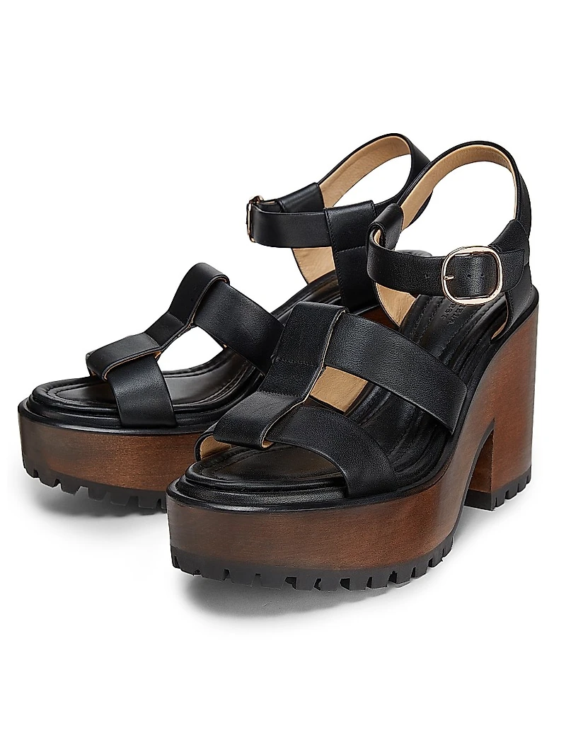 Hera 110MM Leather Platform Sandals