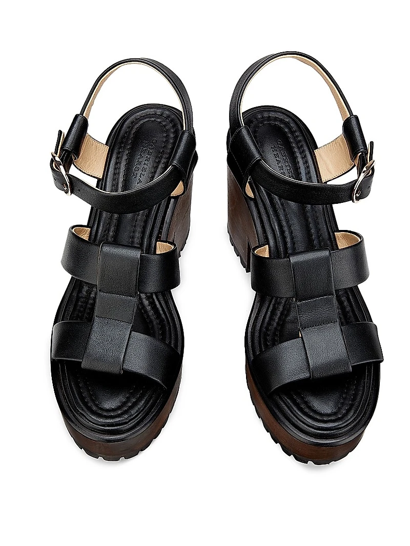 Hera 110MM Leather Platform Sandals
