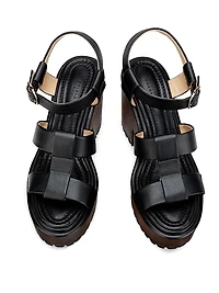 Hera 110MM Leather Platform Sandals