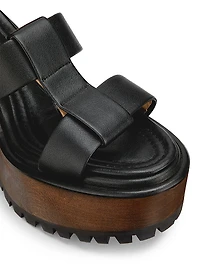 Hera 110MM Leather Platform Sandals
