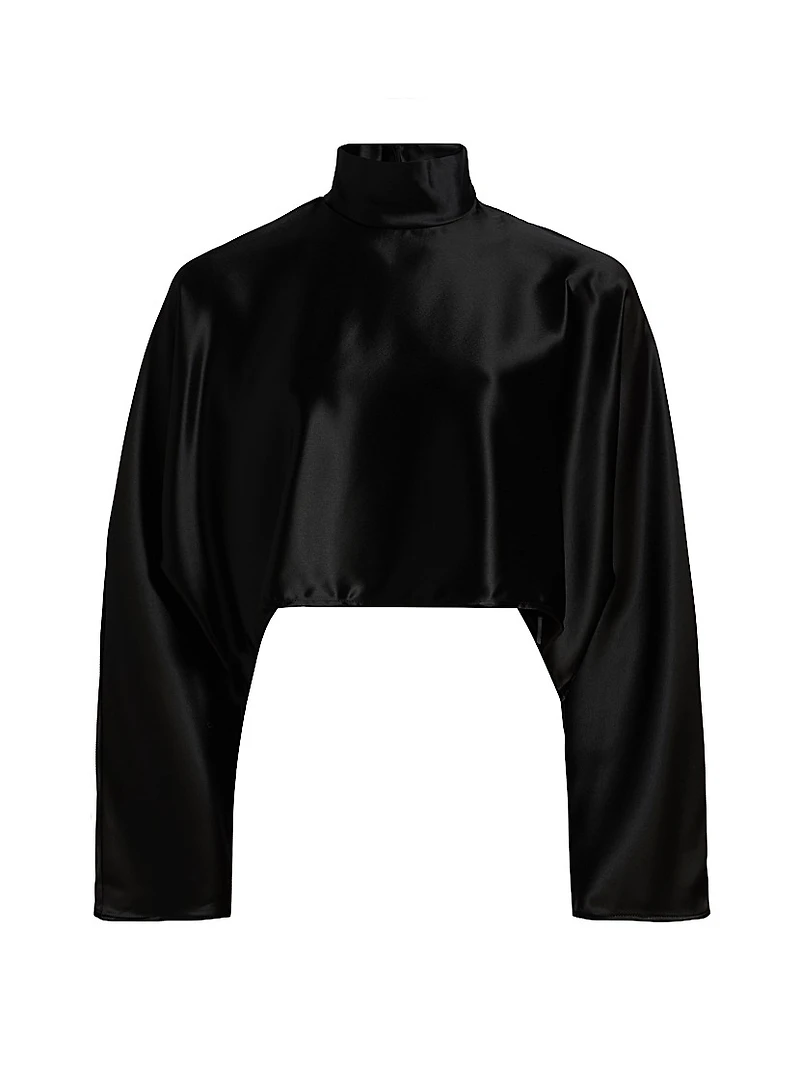 Ingrid Satin Crop Top
