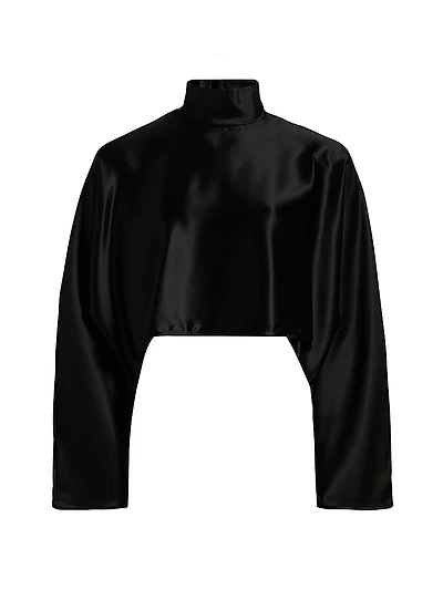Ingrid Satin Crop Top