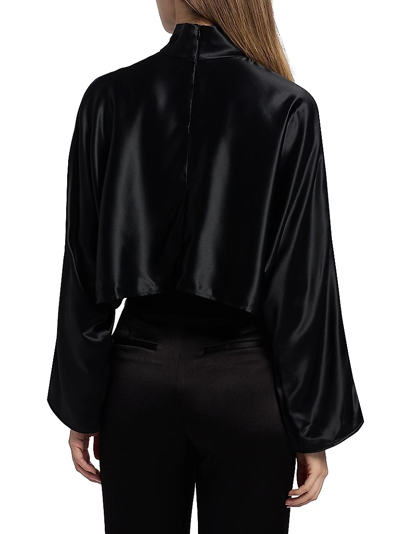 Ingrid Satin Crop Top