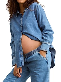 Nursing Friendly Maternity Classic Buttondown Shirt