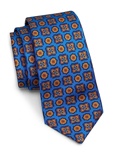 Geometric Silk Tie