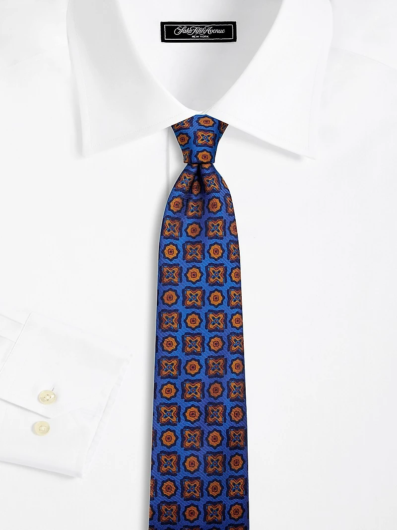 Geometric Silk Tie