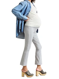the Ultimate Maternity Over Bump Crop Flare Leggings