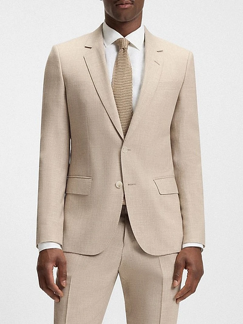 Beckham x Boss Regular-Fit-Shirt in Linen