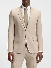 Beckham x Boss Regular-Fit-Shirt in Linen