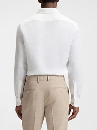 Beckham x Boss Regular-Fit-Shirt in Linen